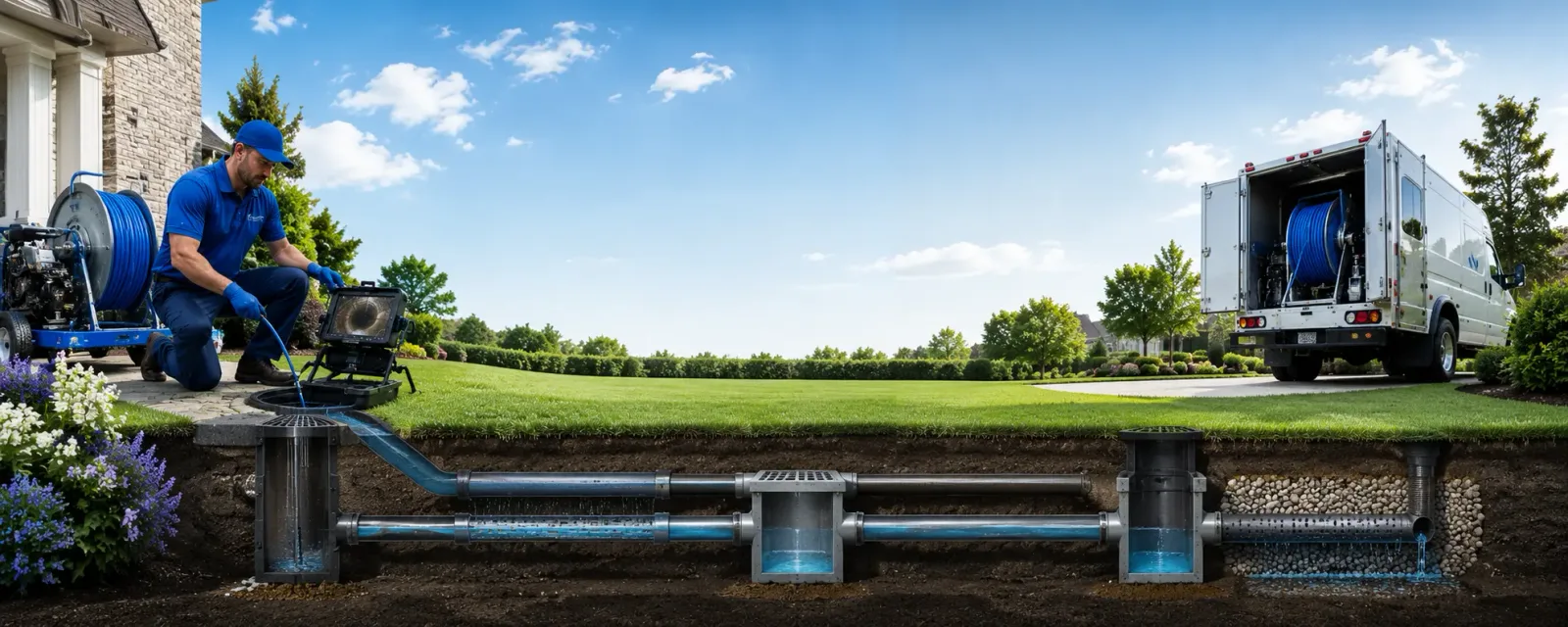 Outdoor drain cleaning information for Garden City, MI